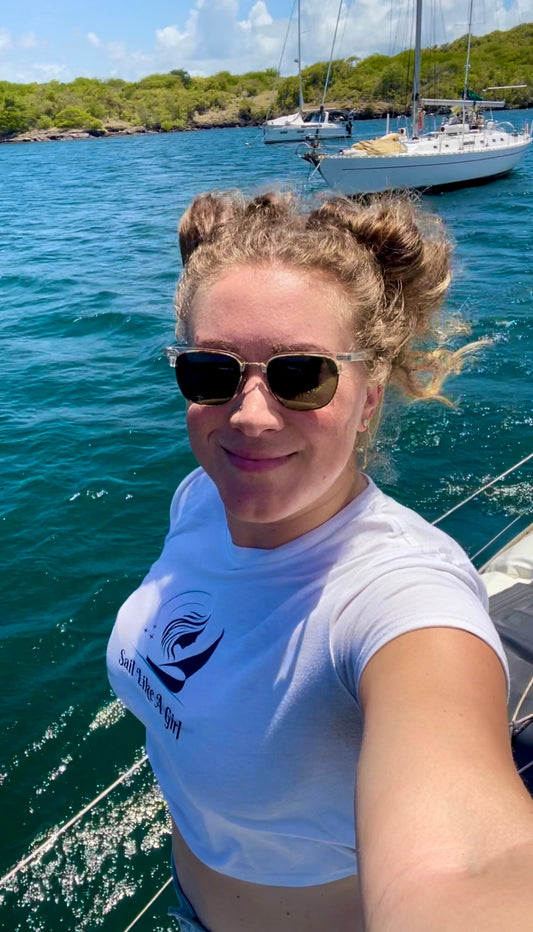 Sail Like A Girl - Crop Top