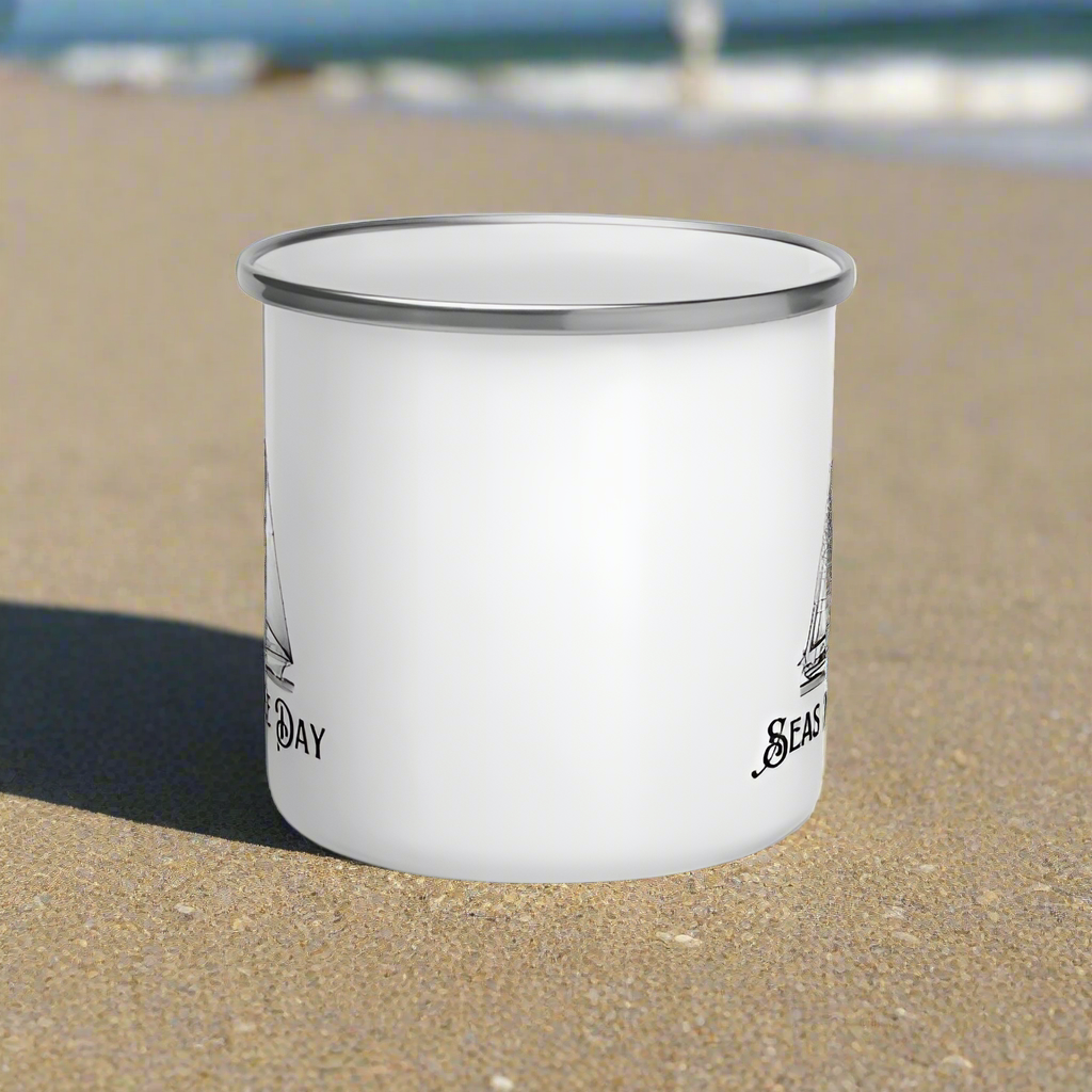 Seas The Day - Enamel Mug