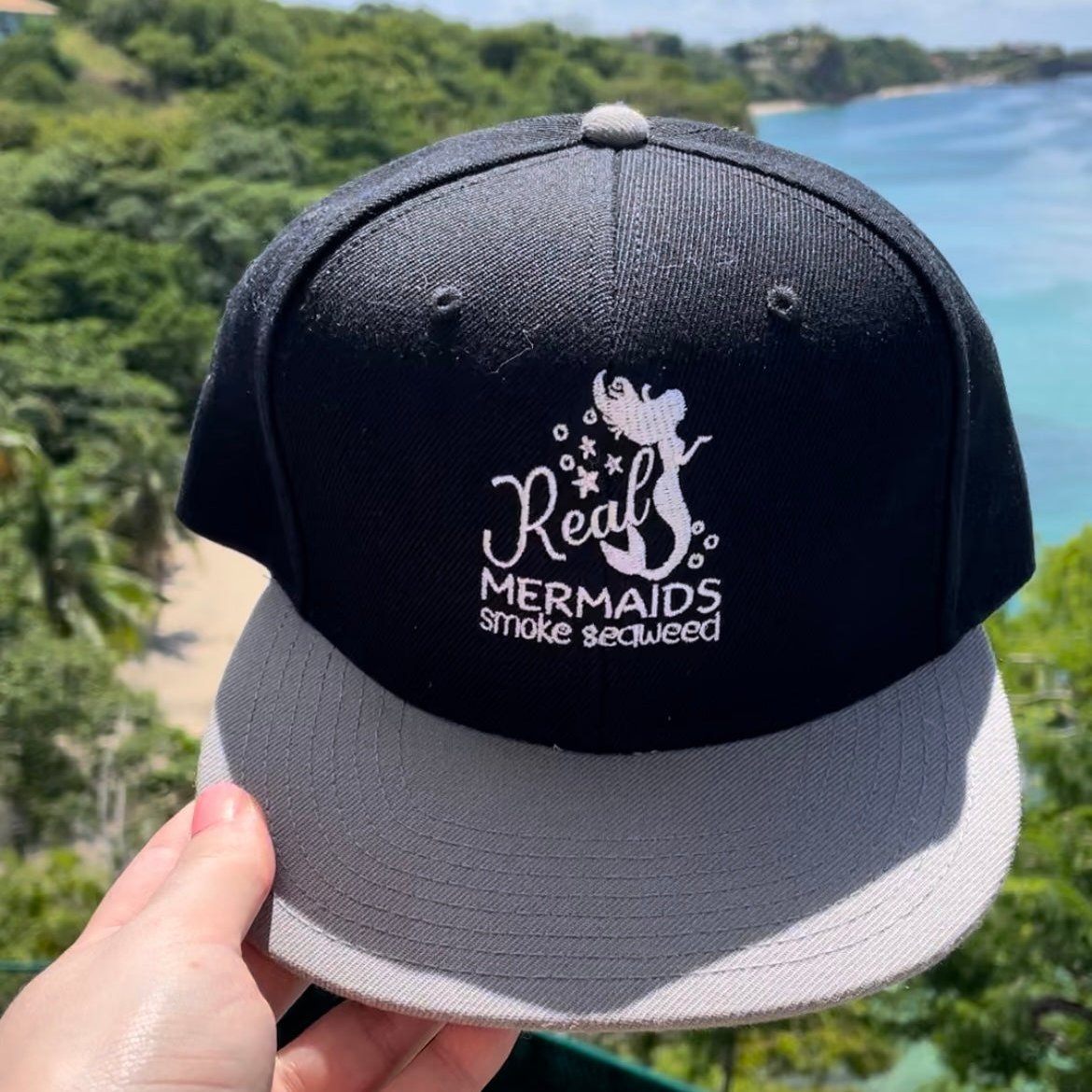 Real Mermaids Smoke Seaweed - Embroidered Hat